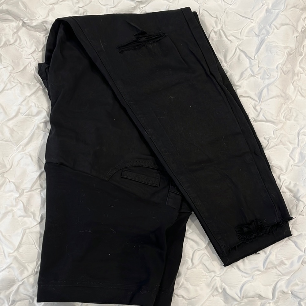 Black maternity jeans